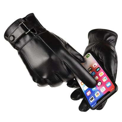 Gants d'Hiver en Cuir Véritable™