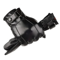 Gants d'Hiver en Cuir Véritable™