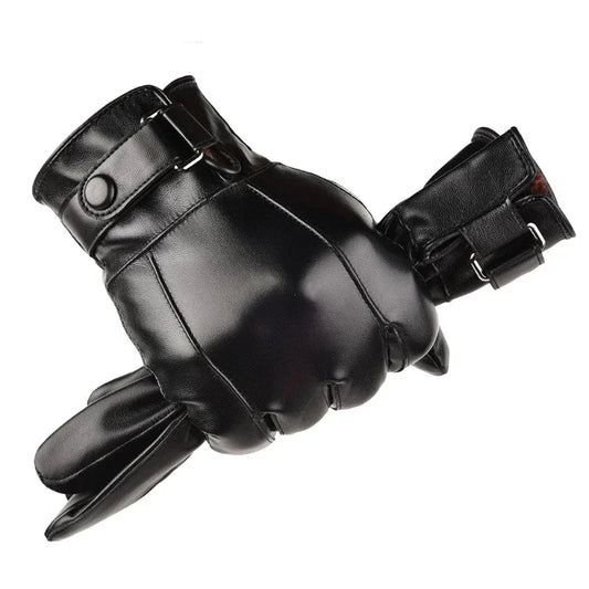 Gants d'Hiver en Cuir Véritable™