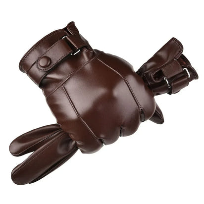 Gants d'Hiver en Cuir Véritable™