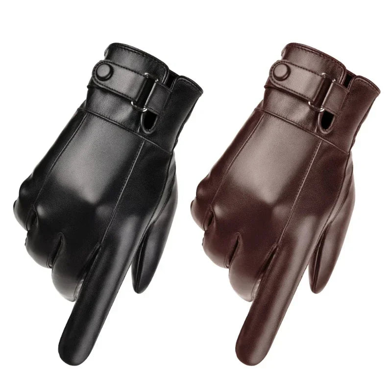 Gants d'Hiver en Cuir Véritable™