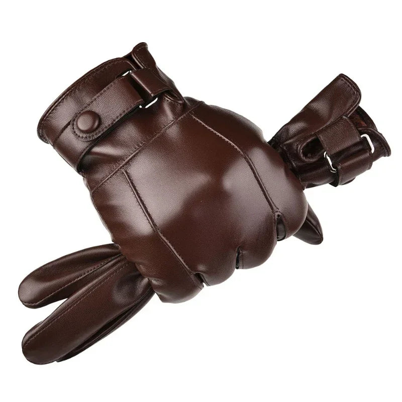 Gants d'Hiver en Cuir Véritable™