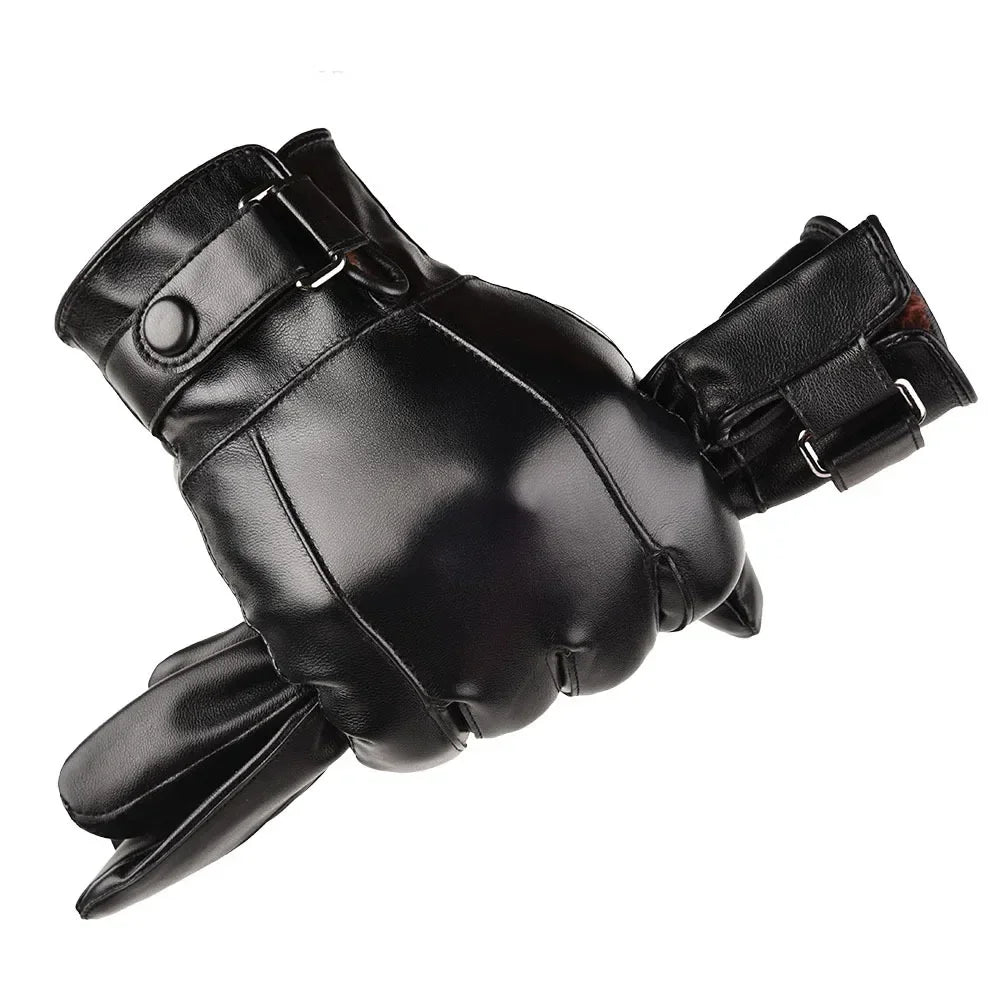 Gants d'Hiver en Cuir Véritable™